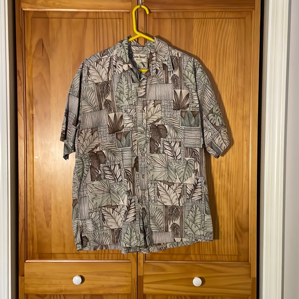 Vintage Cooke Street Men’s Hawaiian Leaf Shirt